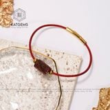  Vòng Dây Cáp Lu Thống Thạch Anh Tóc Đỏ Chạm Kim Tiền (Thổ, Hỏa) 