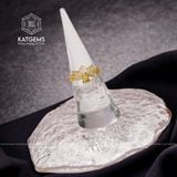  Nhẫn Cửu Nguyệt Long Vàng Tây 10K Đá Moon (Kim Thủy) 