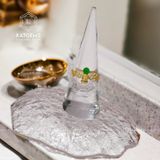  Nhẫn Cửu Nguyệt Long Vàng Trang Sức Đá Diopside (Mộc Hỏa) 