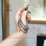  Vòng Chuỗi Ngọc Gà Đen Vip 5.8Ly Jade A Mix Bà Hồ Ly Và Bi Kim Tiền Vàng Tây 10K (Không Kén Mệnh) 