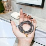  Vòng Chuỗi Ngọc Gà Đen Vip 5.8Ly Jade A Mix Bà Hồ Ly Và Bi Kim Tiền Vàng Tây 10K (Không Kén Mệnh) 