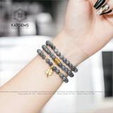  Vòng Chuỗi Ngọc Gà Đen Vip 5.8Ly Jade A Mix Lu Thống, Cỏ Bốn Lá Và charm Kim Tiền Vàng Trang Sức (Không Kén Mệnh) 