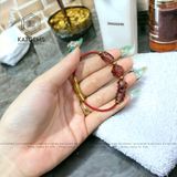  Vòng Dây Cáp Thạch Anh Tóc Đỏ Mix Lu Thống, Cỏ Bốn Lá Và Ngũ Điếu (Thổ, Hỏa) 