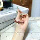  Vòng Dây Cáp Thạch Anh Tóc Đỏ Mix Lu Thống, Cỏ Bốn Lá Và Ngũ Điếu (Thổ, Hỏa) 