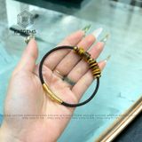  Vòng Dây Cáp Ngũ Điếu Mix Lu Thống Đá Mắt Hổ (Thổ, Kim) 