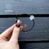  Vòng Dây Cáp Cỏ 4 Lá Đá Moon (Thủy, Kim) 