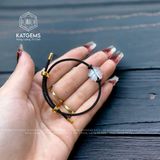  Vòng Dây Cáp Cỏ 4 Lá Đá Moon (Thủy, Kim) 