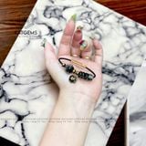  Vòng Dây Cáp Thạch Anh Tóc Đen Ngũ Điếu Mix Hồ Ly Và Túi Tiền Kim Bảo (Thủy, Mộc) 