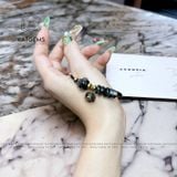  Vòng Dây Cáp Thạch Anh Tóc Đen Ngũ Điếu Mix Hồ Ly Và Túi Tiền Kim Bảo (Thủy, Mộc) 