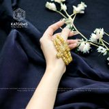  Chuỗi Vòng Thạch Anh Tóc Vàng Vip 6ly Túi Tiền Kim Bảo Mix Hồ Ly, Ngũ Điếu Và Charm Vàng Trang Sức (Kim, Thổ) 1-122003 