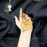  Chuỗi Vòng Thạch Anh Tóc Vàng Vip 6ly Túi Tiền Kim Bảo Mix Hồ Ly, Ngũ Điếu Và Charm Vàng Trang Sức (Kim, Thổ) 1-122003 