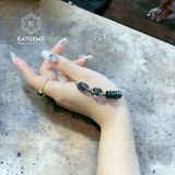  Vòng Dây Cáp Thạch Anh Tóc Đen Mix Lu Thống, Cỏ Bốn Lá Và Ngũ Điếu (Thủy, Mộc) 