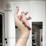  Vòng Dây Cáp Thạch Anh Tóc Đỏ Ngũ Điếu Mix Hồ Ly Và Túi Tiền Kim Bảo (Thổ, Hỏa) 