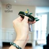  Vòng Ngọc Khối Cẩm Thạch Sơn Thuỷ (Type B) Bản Vip 10ly - 11ly Kèm Kiểm Định (Không Kén Mệnh) 