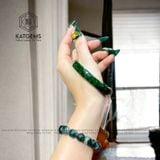  Vòng Ngọc Khối Cẩm Thạch Sơn Thuỷ (Type B) Bản Vip 10ly - 11ly Kèm Kiểm Định (Không Kén Mệnh) 