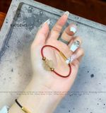  Vòng Dây Cáp Bà Hồ Ly Thạch Anh Tóc Vàng (Thổ, Kim) 