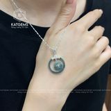  Mặt Dây Chuyền Đồng Điếu Lam Ngọc Nhất Chi Bảo Đường Kính 20li Dày 6mm (Không Kén Mệnh) 