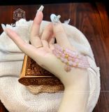  Chuỗi Vòng Thạch Anh Hồng 6ly Túi Tiền Kim Bảo Mix Ngũ Điếu Và Charm Vàng Trang Sức (Hỏa, Thổ) 1-125005 