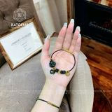  Vòng Tay Dây Cáp Phúc Bảo Như Ý Ngũ Điếu Mix Túi Tiền Kim Bảo, Hồ Ly Ngọc Cẩm Thạch Sơn Thủy (Type B) Và Khánh Cát Tường Vàng Trang Sức (Không Kén Mệnh) 