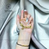  Vòng Dây Cáp Phúc Bảo Như Ý Thạch Anh Tóc Vàng Mix Hồ Ly, Ngũ Điếu Và Túi Tiền Kim Bảo Và Khánh Cát Tường Vàng Trang Sức (Kim, Thổ) 