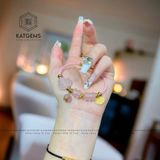  Vòng Dây Cáp Phúc Bảo Như Ý Thạch Anh Hồng Ngũ Điếu Mix Túi Tiền Kim Bảo, Bà Hồ Ly Và Khánh Cát Tường Vàng 10K (Hoả, Thổ) 