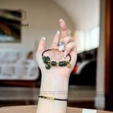  Vòng Dây Cáp Phúc Bảo Như Ý Thạch Anh Tóc Xanh Hồ Ly Mix Ngũ Điếu, Khánh Bình An Và Túi Tiền Kim Bảo (Hỏa Mộc) 