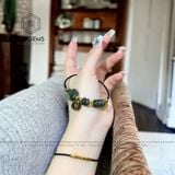  Vòng Dây Cáp Phúc Bảo Như Ý Thạch Anh Tóc Xanh Hồ Ly Mix Ngũ Điếu, Khánh Bình An Và Túi Tiền Kim Bảo (Hỏa Mộc) 
