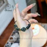  Vòng Dây Cáp Thạch Anh Tóc Xanh Mix Ngũ Điếu, Lu Thống, Cỏ Bốn Lá Và Bà Hồ Ly (Mộc, Hỏa) 