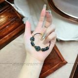  Vòng Dây Cáp Thạch Anh Tóc Xanh Mix Ngũ Điếu, Lu Thống, Cỏ Bốn Lá Và Bà Hồ Ly (Mộc, Hỏa) 