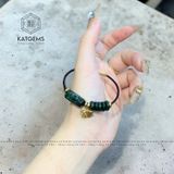  Vòng Dây Cáp Ngọc Cẩm Thạch Sơn Thuỷ (Type B) Ngũ Điếu Mix Hồ Ly Vàng Trang Sức Và Lu Thống (Không Kén Mệnh) 
