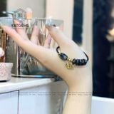  Vòng Dây Cáp Thạch Anh Tóc Đen Ngũ Điếu Mix Lu Thống, Bà Hồ Ly Vàng 10K (Thủy, Mộc) 