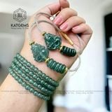  Vòng Dây Cáp Lam Ngọc Ngũ Điếu Mix Bà Chúa Hồ Ly (Không Kén Mệnh) 150525-47 