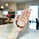  Vòng Dây Cáp Thạch Anh Tóc Đỏ Mix Ngũ Điếu, Lu Thống, Cỏ Bốn Lá Và Bà Hồ Ly (Hỏa, Thổ) 