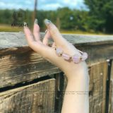  Vòng Dây Cáp Thạch Anh Hồng Mix Ngũ Điếu, Lu Thống, Cỏ Bốn Lá Và Bà Hồ Ly (Hỏa, Thổ) 