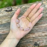  Vòng Dây Cáp Thạch Anh Hồng Mix Ngũ Điếu, Lu Thống, Cỏ Bốn Lá Và Bà Hồ Ly (Hỏa, Thổ) 