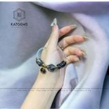  Vòng Dây Cáp Thạch Anh Tóc Đen Mix Ngũ Điếu, Lu Thống, Charm Túi Tiền Và Bà Hồ Ly (Mộc, Thủy) 