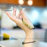  Vòng Dây Cáp Ngũ Điếu Mix Lu Thống Chạm Kim Tiền Đá Thạch Anh Tóc Vàng Và Bi Kim Tiền Vàng 10K Cho Nam (Kim, Thổ) 