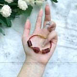  Vòng Dây Cáp Thạch Anh Tóc Đỏ Mix Ngũ Điếu, Lu Thống, Bà Chúa Hồ Ly Và Bi Kim Tiền Trang Sức Vàng(Thổ, Hỏa) 