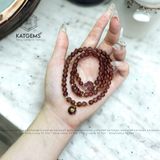  (HẾT) Chuỗi Vòng Thạch Anh Tóc Đỏ Nâu Vip 6ly Túi Tiền Kim Bảo Mix Hồ Ly, Ngũ Điếu Và Charm Vàng Trang Sức (Hỏa, Thổ) 