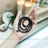  Chuỗi Vòng Thạch Anh Tóc Đen 6ly Túi Tiền Kim Bảo Mix Hồ Ly, Ngũ Điếu Và Charm Vàng 10K (Mộc, Thủy) 
