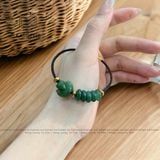  Vòng Dây Cáp Ngọc Bích Ngũ Điếu Mix Bà Hồ Ly (Không Kén Mệnh) 200525-6 