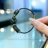  Vòng Dây Cáp Thạch Anh Tóc Xanh Mix Ngũ Điếu, Lu Thống Và Bà Hồ Ly (Mộc, Hỏa) 