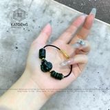  Vòng Dây Cáp Ngọc Cẩm Thạch Sơn Thuỷ (Type B) Ngũ Điếu Mix Hồ Ly, Lu Thống Trơn (Không Kén Mệnh) 