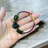  Vòng Dây Cáp Ngọc Cẩm Thạch Sơn Thuỷ (Type B) Ngũ Điếu Mix Hồ Ly, Lu Thống Trơn (Không Kén Mệnh) 