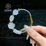  Vòng Dây Cáp Đá Moon Ngũ Điếu Mix Hồ Ly, Cỏ Bốn Lá Và Lu Thống (Kim, Thủy) 