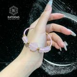  Vòng Dây Cáp Thạch Anh Hồng Mix Ngũ Điếu, Hồ Ly Và Lu Thống (Thổ, Hỏa) 