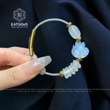  Vòng Dây Cáp Đá Moon Ngũ Điếu Mix Hồ Ly Và Lu Thống (Kim, Thủy) 