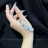  Vòng Dây Cáp Đá Moon Ngũ Điếu Mix Hồ Ly Và Lu Thống (Kim, Thủy) 