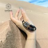  Vòng Dây Cáp Thạch Anh Tóc Đen Mix Lu Thống Chạm Kim Tiền Và Ngũ Điếu (Thủy, Mộc) 150525-26 