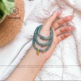  Chuỗi Vòng Lam Ngọc Jade A 5.8ly Mix Ngũ Điếu, Hồ Ly Và Lu Thống (Không Kén Mệnh) 